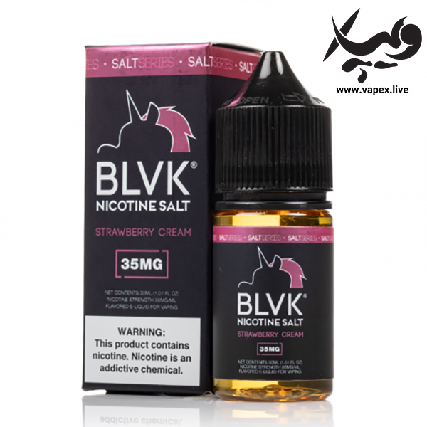 سالت نیکوتین توت فرنگی خامه بی ال وی کی BLVK Strawberry Cream