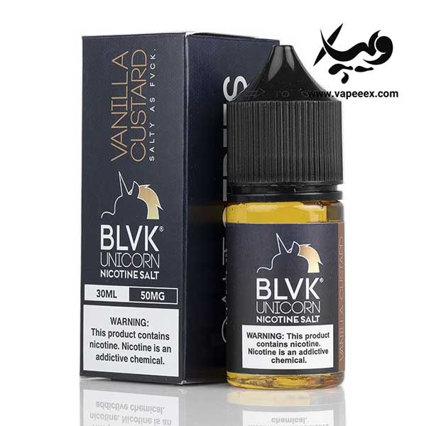 سالت نیکوتین وانیل کاستارد بی ال وی کی BLVK Vanilla Custard Salt