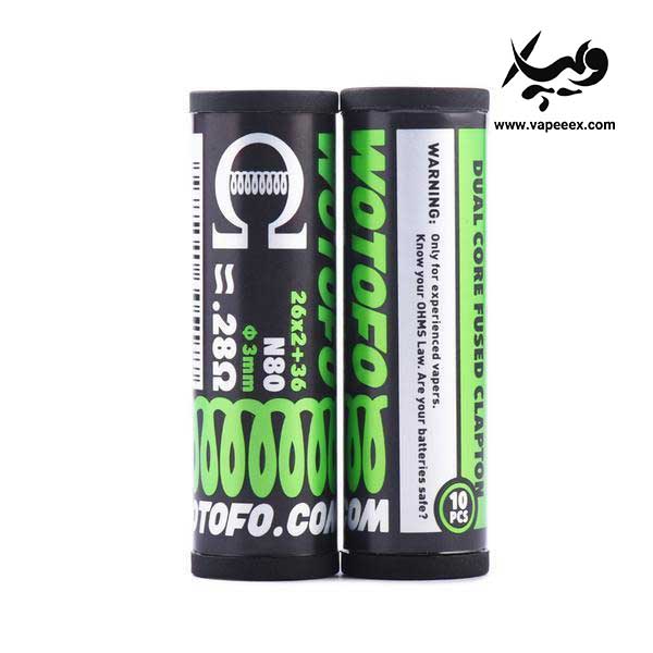 سیم ویپ فیوز کلپتون دوتایی وتوفو Wotofo Dual Core Fused Clapton