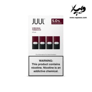 کارتریج پاد جول تنباکو ویرجینیا JUUL Virginia Tobacco