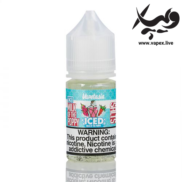 سالت نیکوتین ویپتاسیا میلک آف پاپی یخ Vapetasia Milk Of Poppy Ice Salt