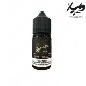 سالت نیکوتین تنباکو قهوه راتلس Ruthless Coffee Tobacco Saltnic